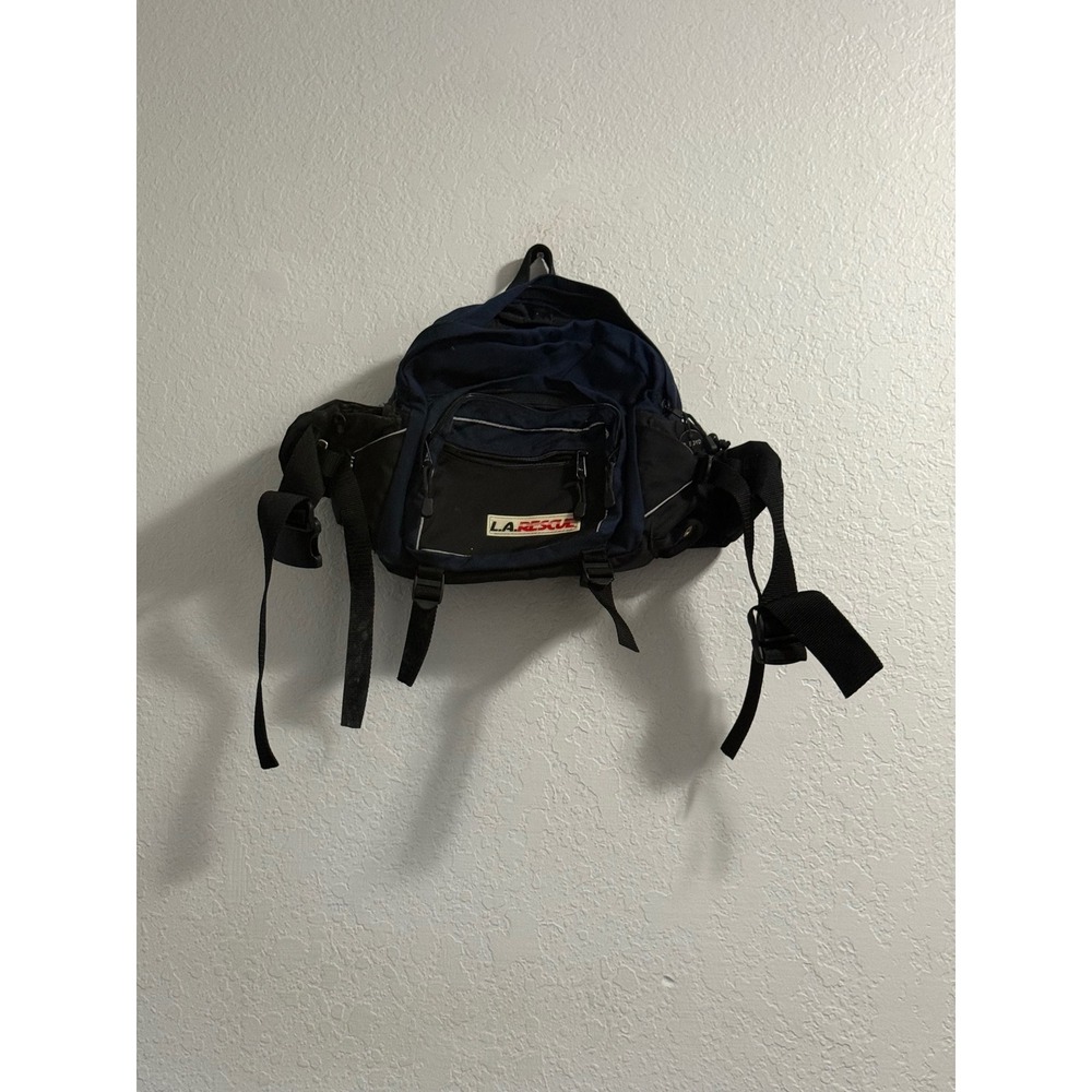 L.A. Rescue Navy Blue Black Lumbar Waist Pack First Responder Tactical Bag